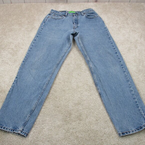 VINTAGE Levis 560 Loose Fit Straight Leg Womens 12R Blue Denim 30x31 USA 90s - Picture 2 of 14